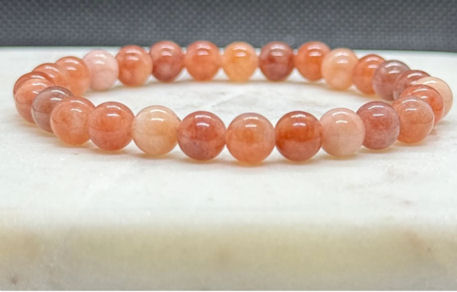 Sunstone Bead Bracelet